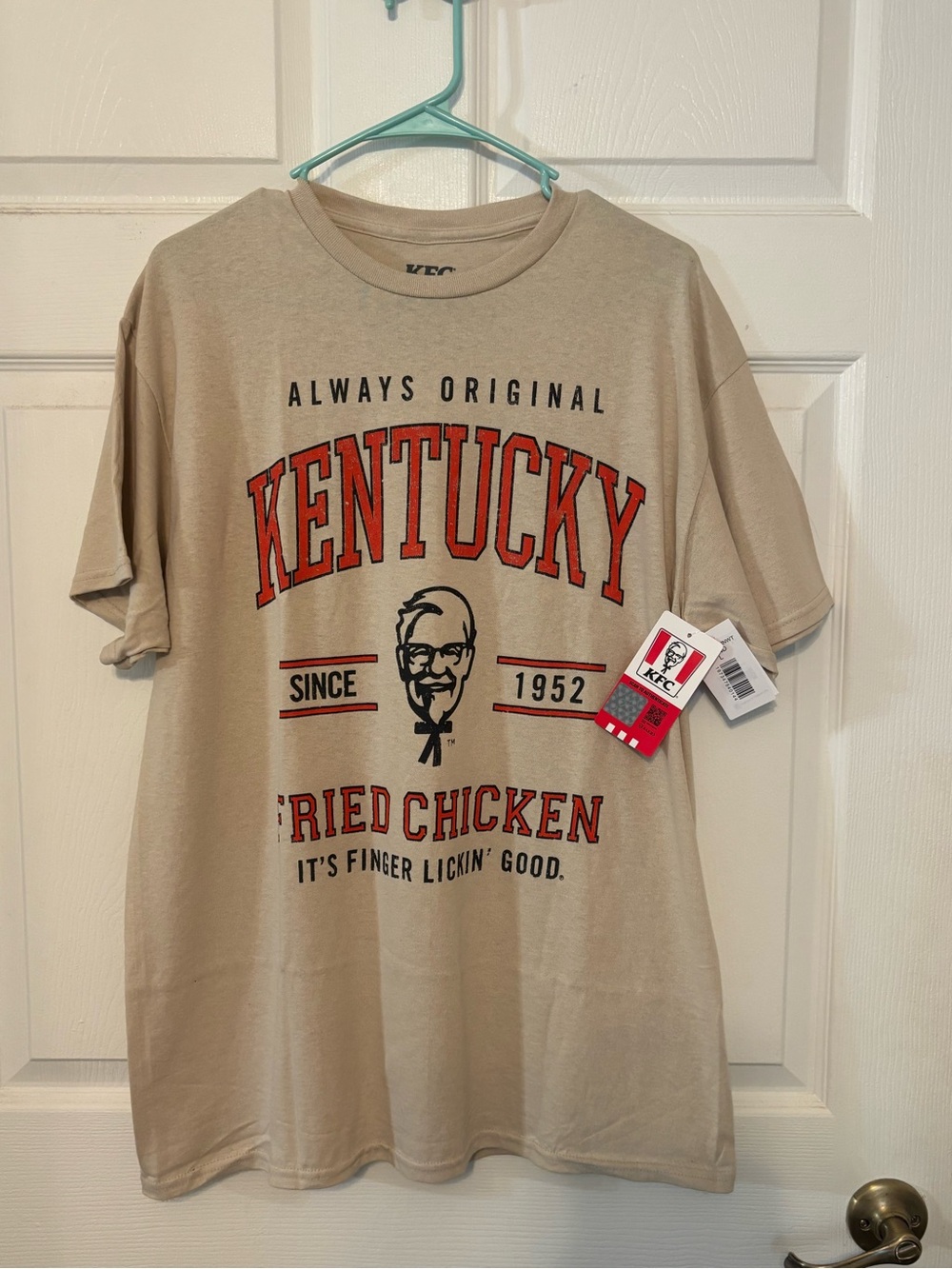 Kentucky Fried Chicken Beige Graphic Short Sleeve Tee